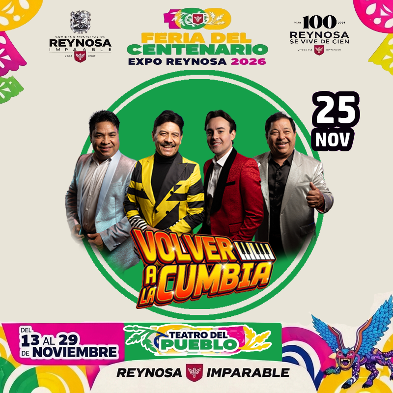 Cartel de Volver a la Cumbia